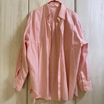 미라 오웬 스트라이프 셔츠 핑크 사이즈 1
