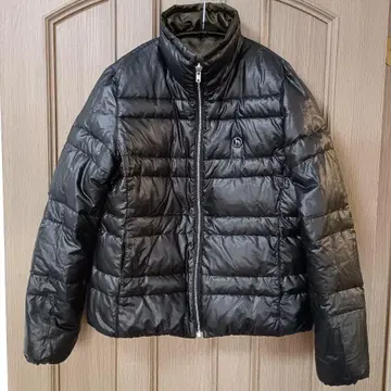 adabat 리버서블 다운 자켓 블랙 카키 38