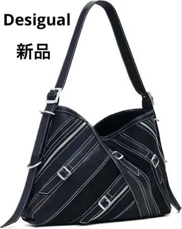 Desigual 미디엄 사이즈 스티치 숄더백 미사용 새상품