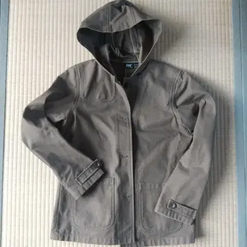 구제 헬리한센 HH 여성용 후드 부착 하프 코트 밀리터리