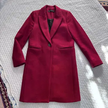 ZARA WOMAN 빨간색 체스터 코트 울 S사이즈