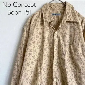 페이즐리 패턴 구제 셔츠