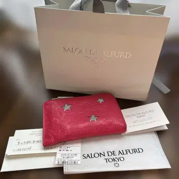 살롱 드 알파드 쓰리스타 L자 미니 지갑 보증서 포함