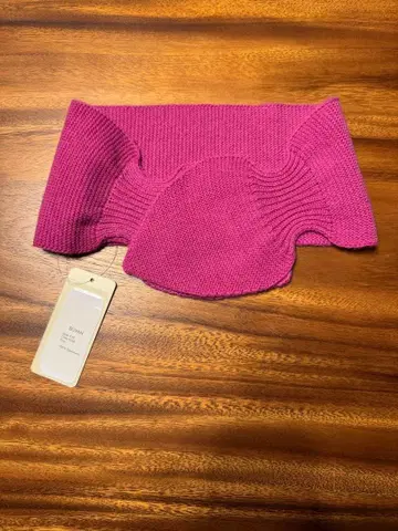 캐시미어 100% 터번 헤드밴드 스카프 핑크