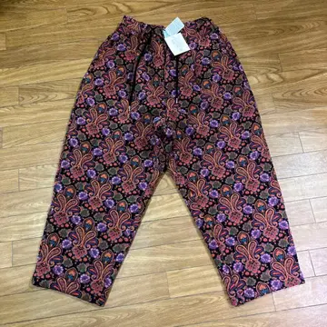 다색 플라워 패턴 이지 팬츠 M 사이즈