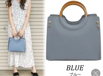 우드 핸들 2WAY 사각 백 가방