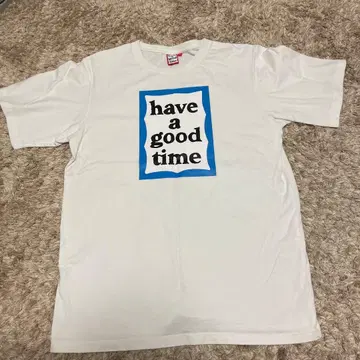 have a good time M 사이즈 화이트 T셔츠