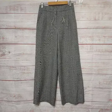 PLST 웜 리저브 글렌체크 와이드 팬츠 XS