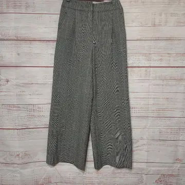 PLST 웜 리저브 글렌체크 와이드 팬츠 XS