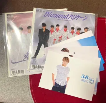 사토 히로유키 엽서 레코드 검의 춤 Diamond 허리케인 빛 GENJI