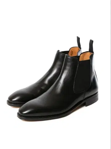 Berwick 475 사이드 고어 부츠 바윅 블랙 가죽 신발