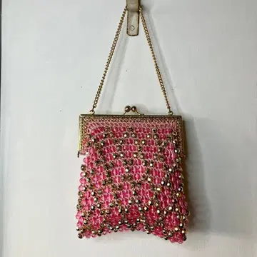 1960's 빈티지 클러치백 퍼스 비즈 파우치