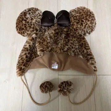 미니 레오파드 무늬 팬 캡 레오파드 무늬 모자