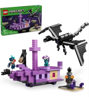 LEGO 마인크래프트 엔더 드래곤과 엔드십 657피스