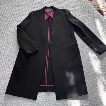 INDIVI 블랙 롱 코트 자켓