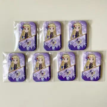 포켓몬 마스터즈 포케마스 스퀘어 캔뱃지 리리에&루나아라