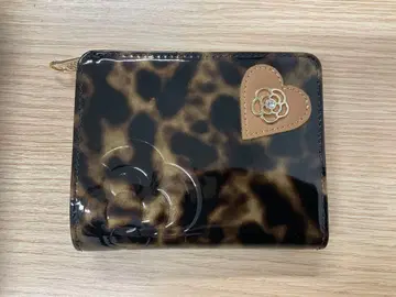 CLATHAS 레오파드 무늬 접이식 지갑 박스 포함