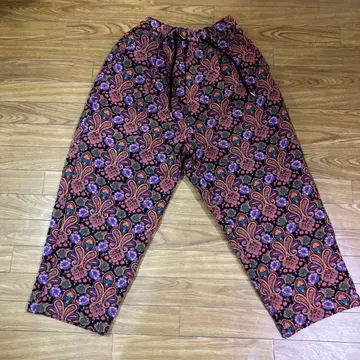 꽃무늬 폴리에스테르 이지 팬츠 L 사이즈