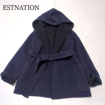 인기 완판템 ESTNATION 울 캐시미어 숏 비버 리버 코트