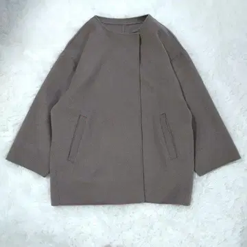 슬로브 이에나 해밀턴 더블 페이스 울 숏코트 코쿤