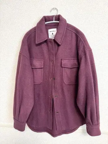 니코앤드 - 플리스 셔츠 자켓 CPO 자켓 퍼플