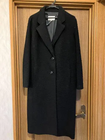 MOUSSY 블랙 롱 코트 사이즈 2