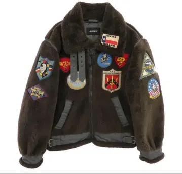 AVIREX 탑건 B-3 보아 점퍼 L 사이즈 브라운