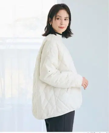 coca 리버서블 퀼팅 블루종