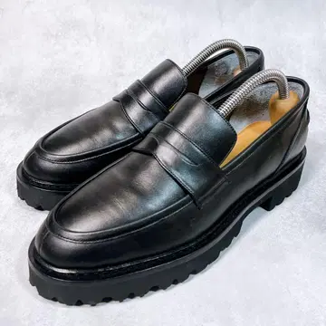 새상품급 [ 루플레주이르 ] 코인 로퍼 (24) 가죽 통굽 블랙