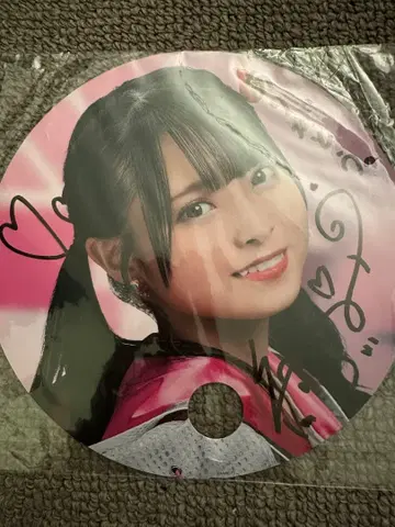 친필 사인 HKT48 타케모토 쿠루미 부채