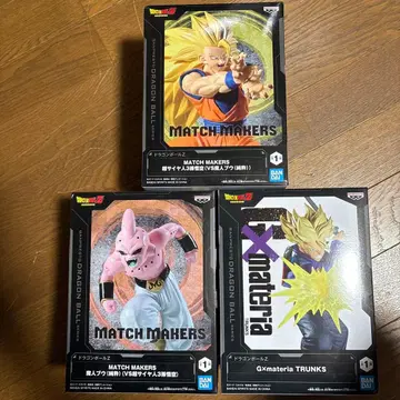 드래곤볼 피규어 손오공 트렁크스 마인부우 3체 세트