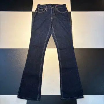 다크 네이비 BIG JOHN BRAPPERS 플레어 데님 W28