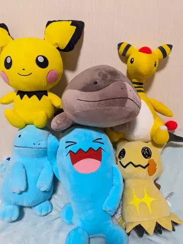 포켓몬 프라이스 봉제 인형 6개 세트