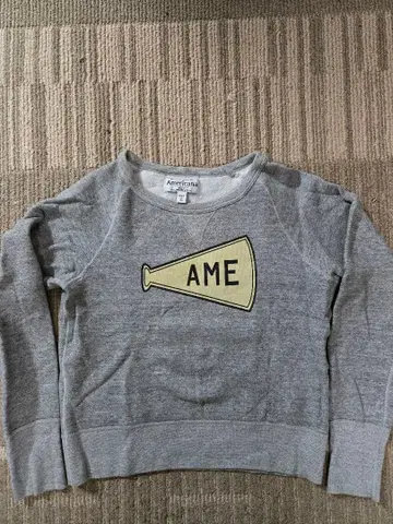 아메리카나 Americana AME 프린트 맨투맨 사이즈M 그레이