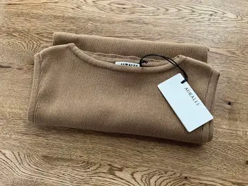 새상품 오라리 론 헤르만 리브 슬리브리스 니트