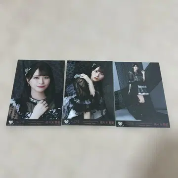 =LOVE 이코라브 사사키 마이카 브로마이드 블랙 의상 컴프 2