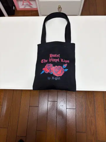 새상품 X-girl 토트백 블랙 25세로 x 20가로cm