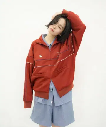common gull products 레드 후드티 트랙 자켓