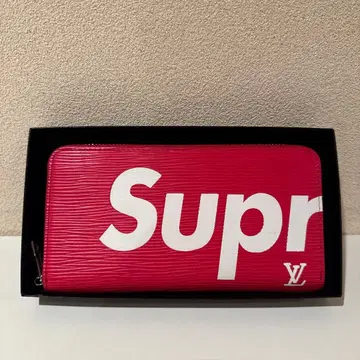 로고 장지갑 빨간색