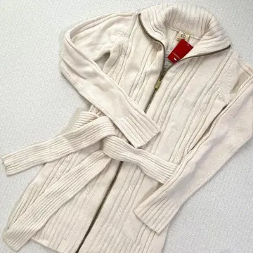 [ 새상품 ] tommy girl 화이트 롱 가디건 S/P 택 포함