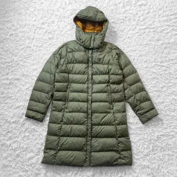 montbell 트래블 코트 다운 XL 그린 롱 수납 봉투 로고