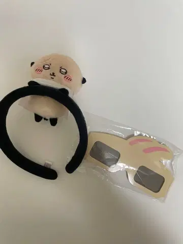 치이카와 파크 봉제 인형 머리띠 (랏코)