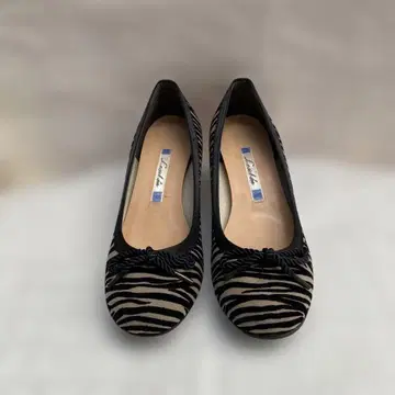 모드 에 자코모 Le ciel dor 제브라 패턴 중간 힐 펌프스 23