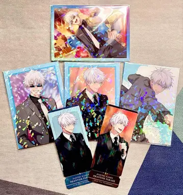 고죠 사토루 주술회전 팬파레 환영야행본점 클리어 카드 티켓풍 카드