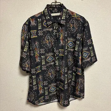 nano universe 기하학 패턴 반팔 셔츠