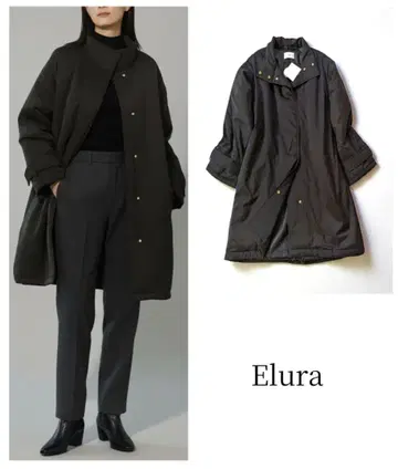 인기 상품 새상품 택 포함 Elura 축열 경량 충전솜 롱 코트
