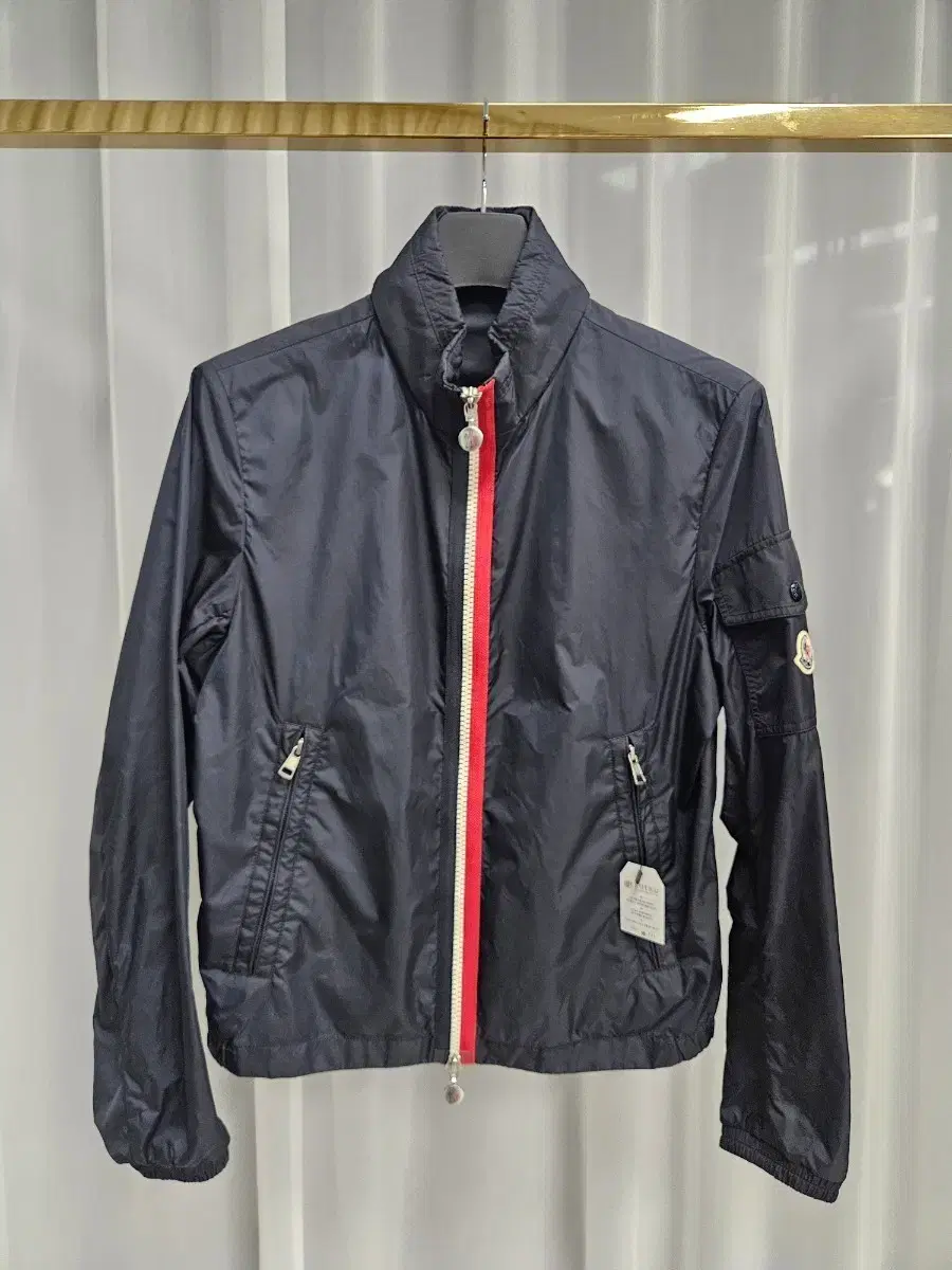 Moncler navy windbreaker jacket size 2