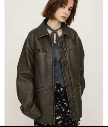 SLY VINTAGE BOXY F/LEATHER 자켓 라이더스