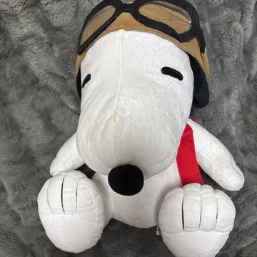 스누피 파이롯트 봉제 인형 플라잉 에이스 BIG 점보 사이즈