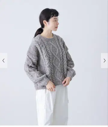 카구레 택 포함 새상품 페루 아란 풀오버 니트 어반 리서치 도어스